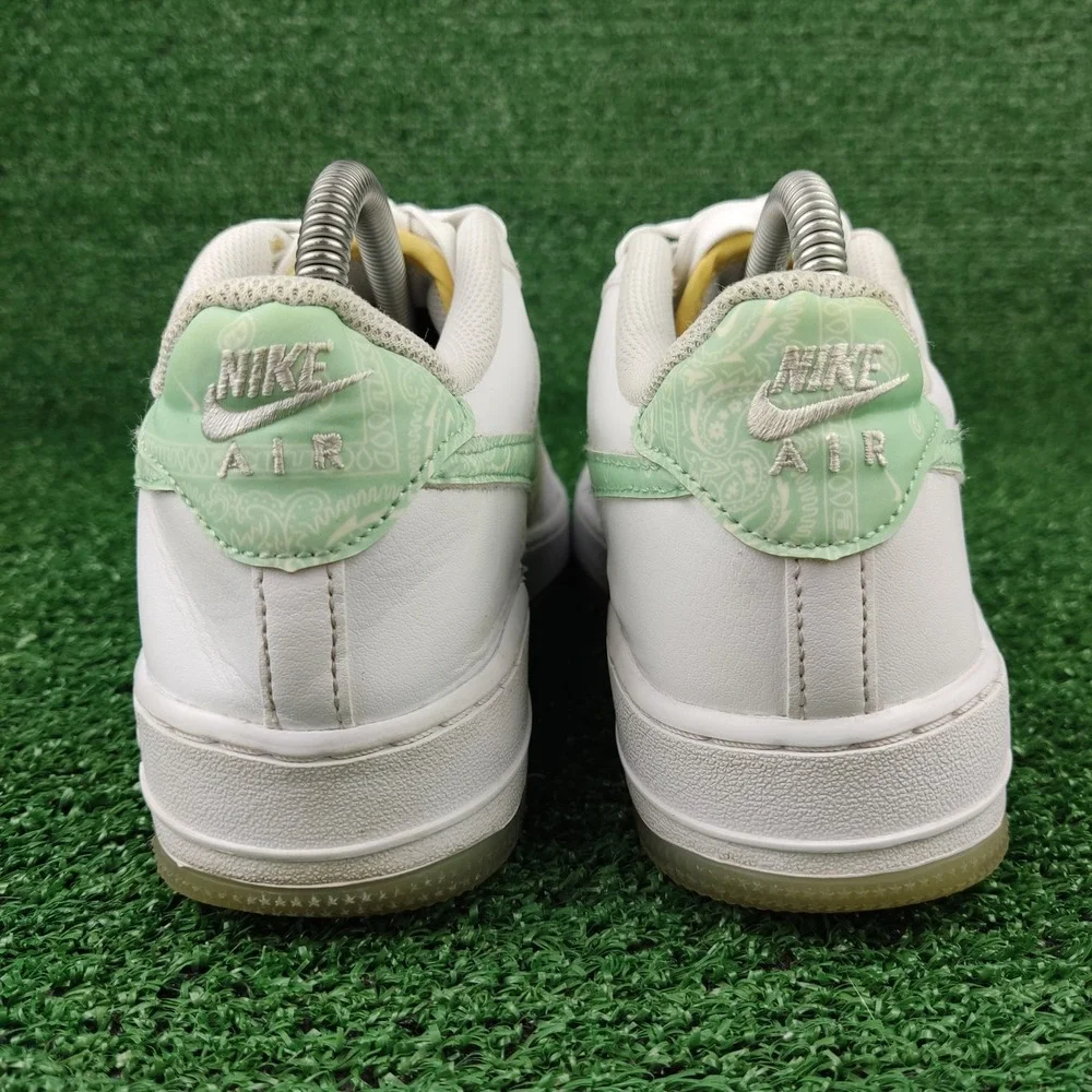Nike‎ Sneakers Youth 6Y White Air Force 1 Low Paisley Green FJ7706-131 Low Top